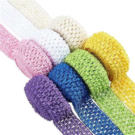 elastic crochet headband ribbon by the yard