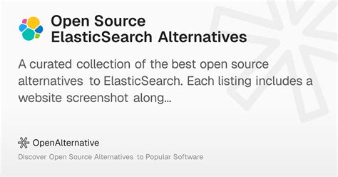 Elasticsearch Open Source Alternative