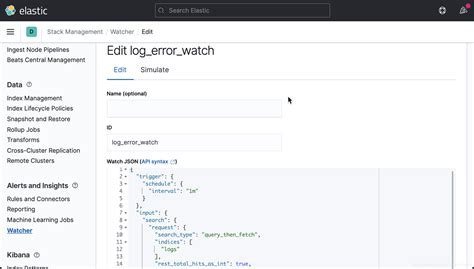 Elasticsearch Watcher Simulate
