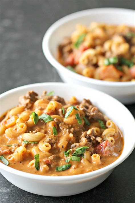 elbow macaroni and ground beef soup recipes
