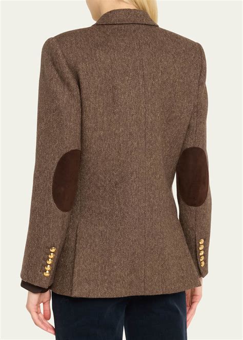 Elbow Patch Wool Blazer