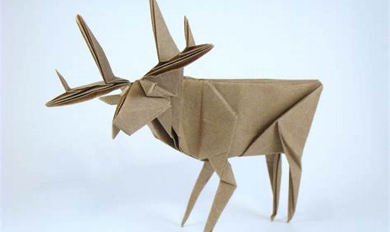 elch origami anleitung