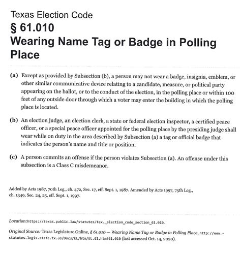 election code in texas