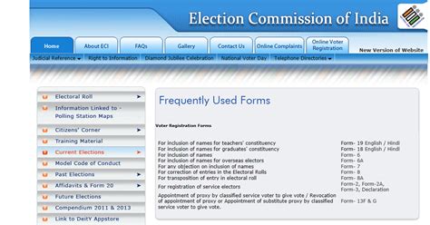 election commission of india new registration