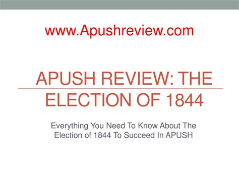 election of 1844 apush definition