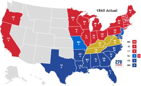 election of 1860 and secession quizlet