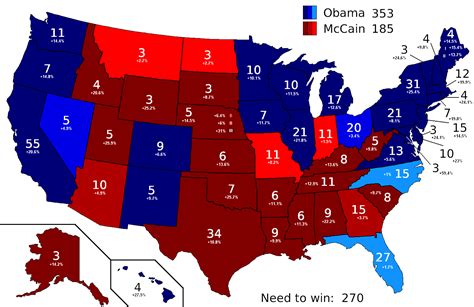 election polls by state map