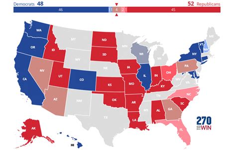 election results 2022 map senate