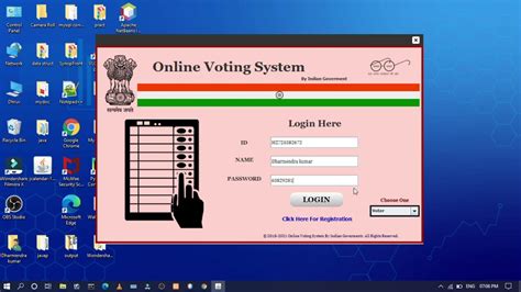 election voting system project in java