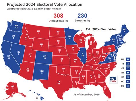 electoral map 2024 prediction