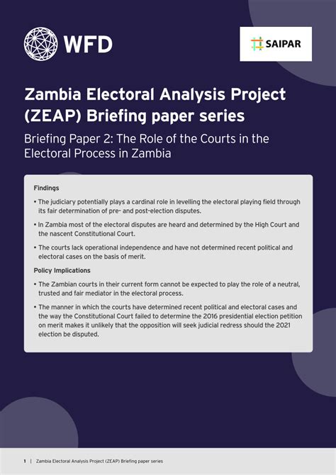 electoral process in zambia