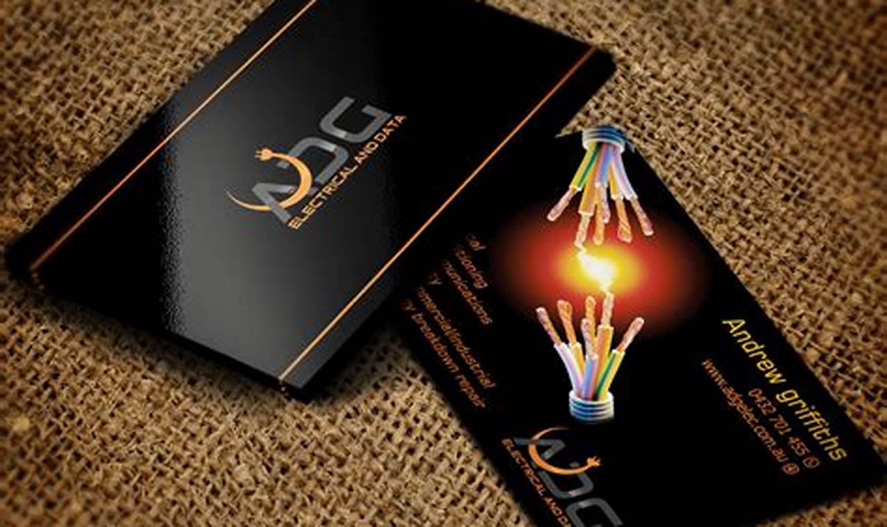 electric business card