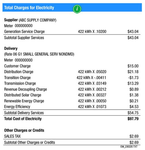 electric bills comparison