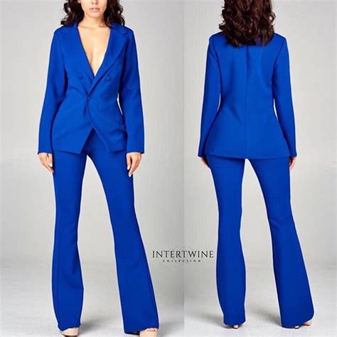 electric blue women's suit for wedding