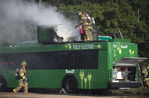 electric buses catching fire
