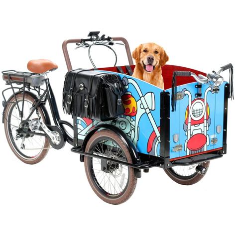 electric cargo bike dog