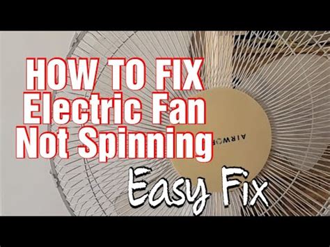 Electric Fan Not Working