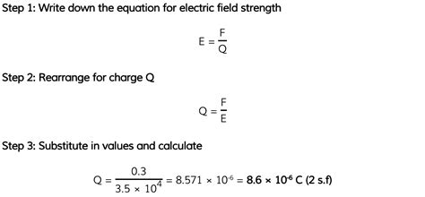 Electric Field Strength Formula A Level Physics