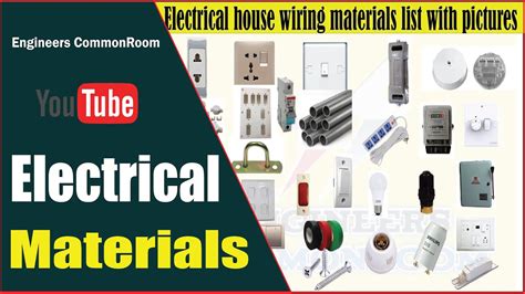 electric fitting items list