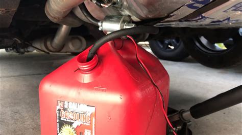 electric fuel pump to drain gas tank