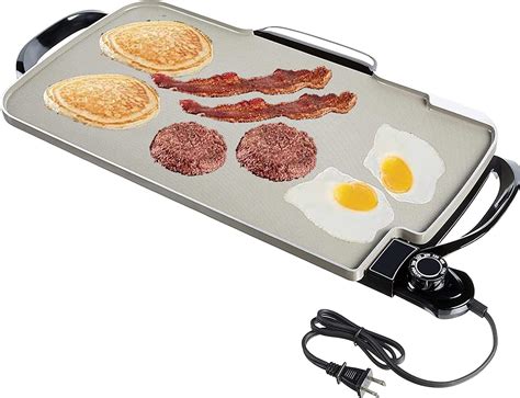 Electric Griddle With Removable Handles