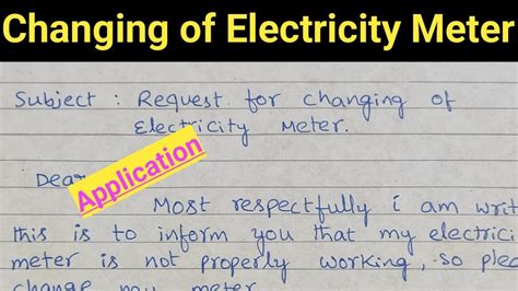 Electric Meter Name Change