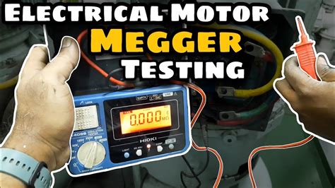 electric motor testing procedure