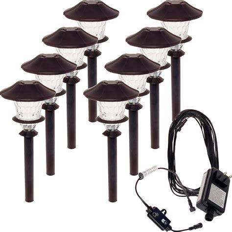 Paradise Garden Lighting 6Piece 12Volt PlugIn LED Pathway Light Kit