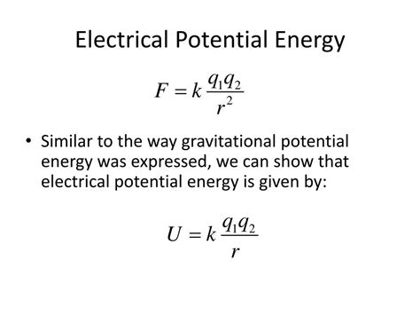 Electric Potential Energy Capacitance