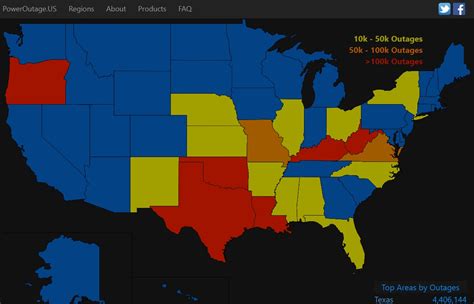 electric power outage near me map