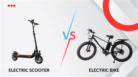 electric scooter vs electric bike