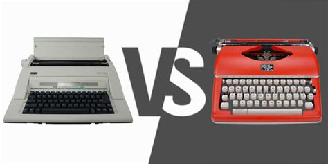 Electric Vs Electronic Typewriter
