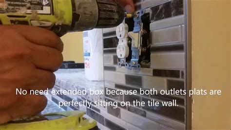 Electrical Box Extensions For Tile Backsplash