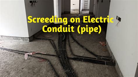 Electrical Conduit In Screed