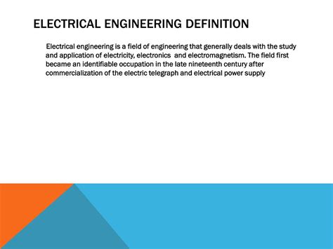 Electrical Engineering Definitions