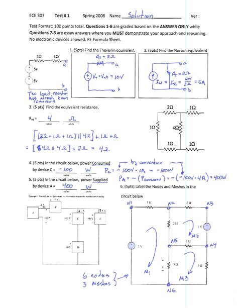 Electrical Engineering Problems To Solve