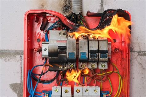 electrical fire in a home