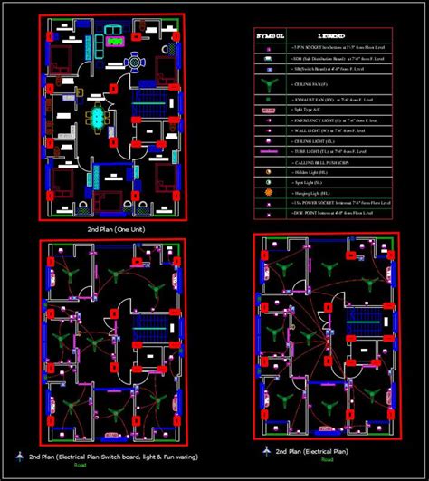 Electrical Layout Plan Of Modern House AutoCAD File Cadbull