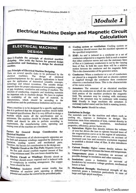About Electrical Machine Design Notes 2023