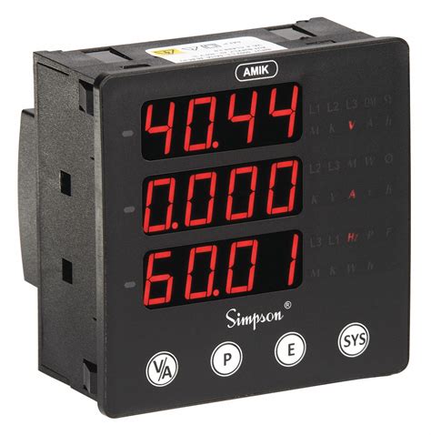 Electrical Panel Meters Digital