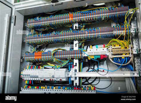 electrical panel with wires