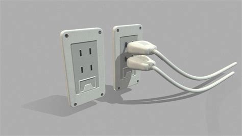 Electrical Plug Socket 3D Model