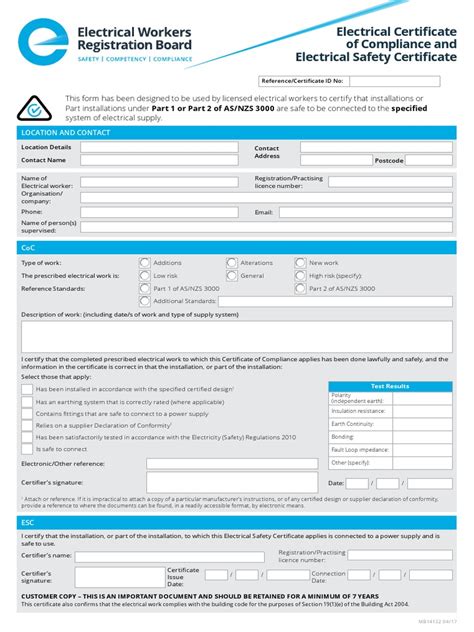 Electrical Safety Certificate Halifax