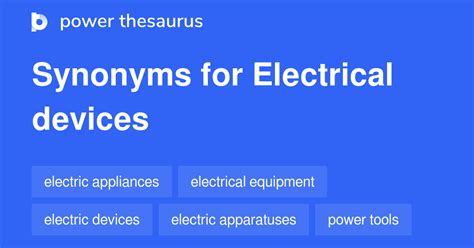 Electrical Synonym