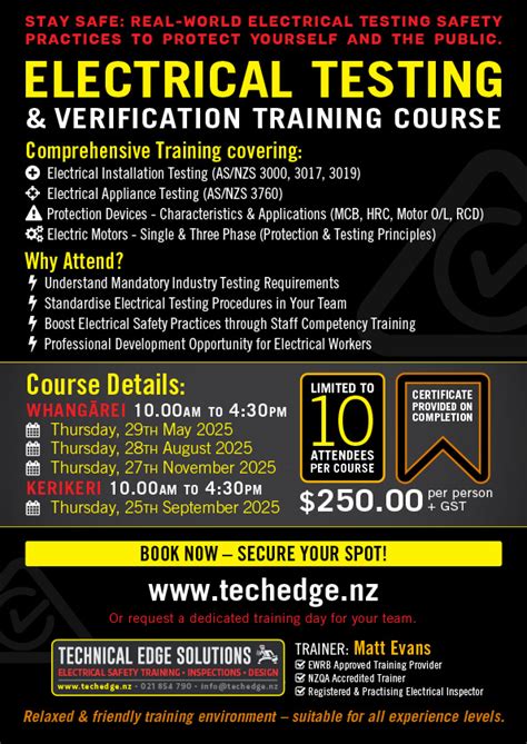 Electrical Testing And Verification Course Galway