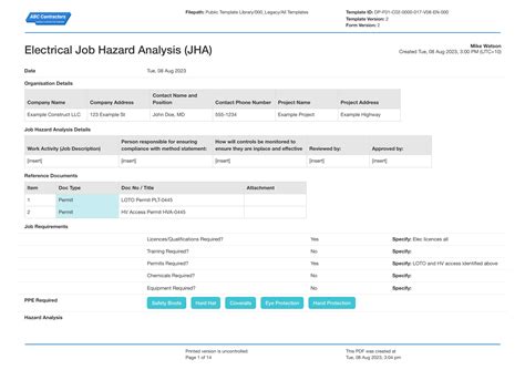 Electrical Testing Jsa
