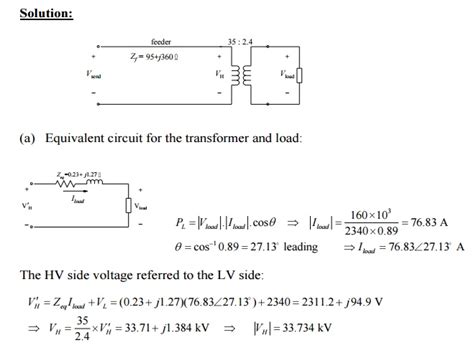 Electrical Transformer Problems And Solutions