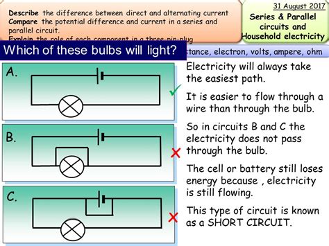 electricity and circuits gcse