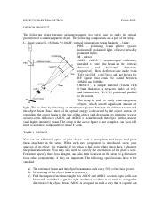 Electro Optics Course
