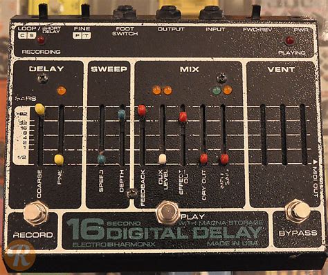 Electro Harmonix 16 Second Digital Delay effects pedal. News Photo